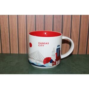 Starbucks Kansas City You Are Here YAH Coffee Mug 14 oz Ceramic Cup EUC